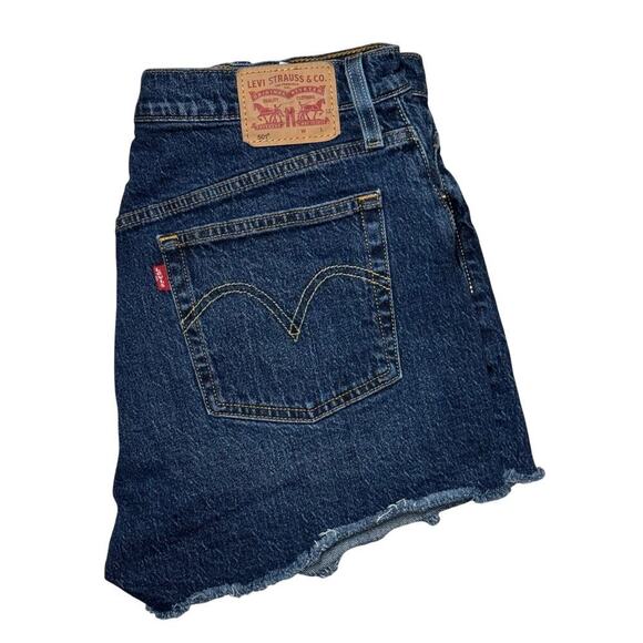 Levi’s 501 High Rise Cutoff Denim Shorts W32 - Picture 4 of 5